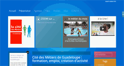 Desktop Screenshot of citedesmetiers-guadeloupe.org