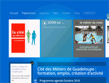 Tablet Screenshot of citedesmetiers-guadeloupe.org
